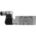 Alpha Technologies Aignep USA 3/2 Open 1/8 NPTF Single Solenoid Valve, Pilot Spr Return, 24V DC/3W Coil, LED Connection 01VS03NO02N0202